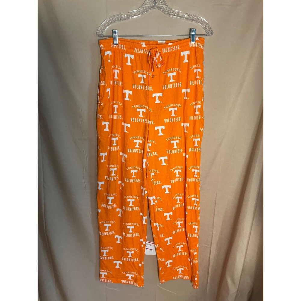 NCAA Tennessee Volunteers Pajama Pants Mens Medium Orange Excellent Logo Print